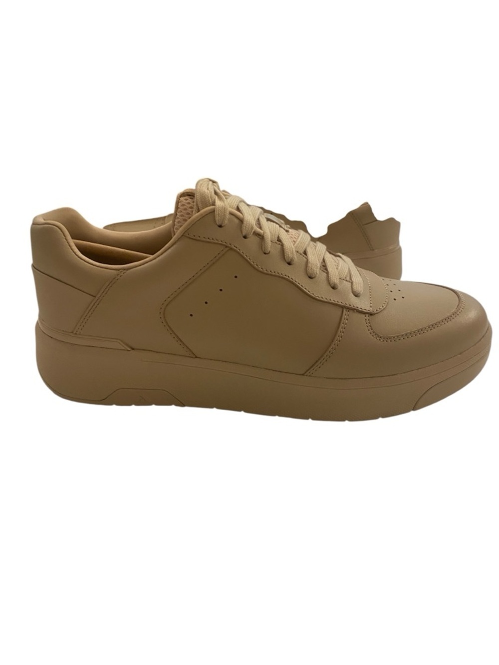 Fitflop Women’s Biege Tan Rally Evo Leather Sneaker New size 10 - Picture 3 of 10
